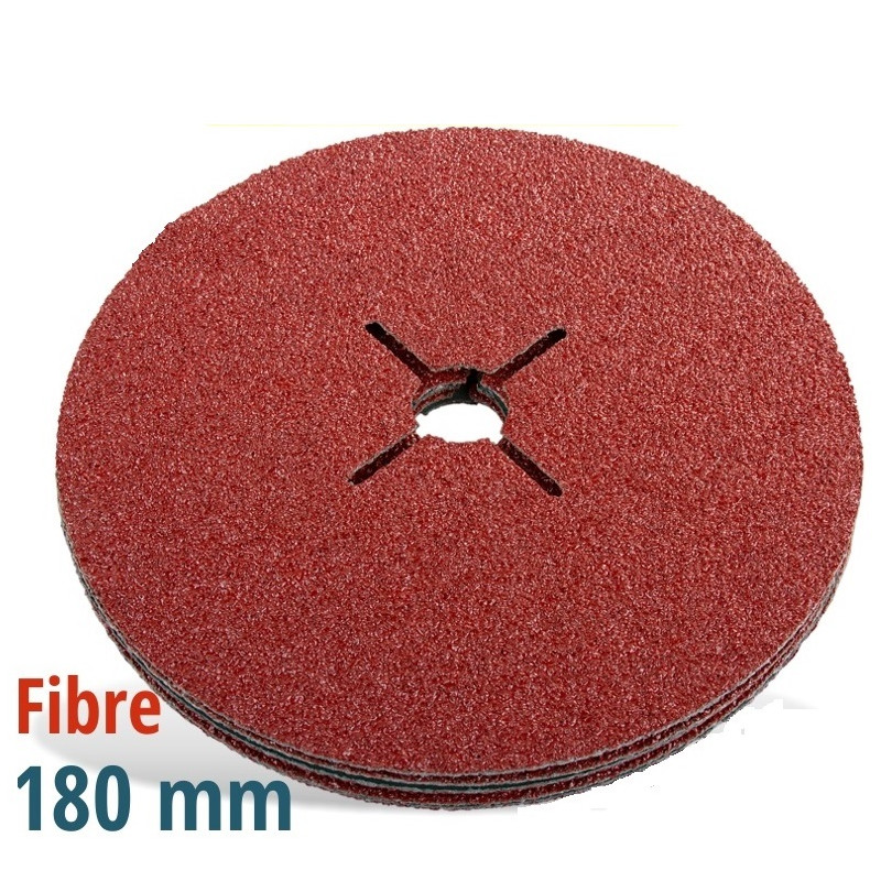 Fibre Sanding Disc, 180mm,  080 Grit