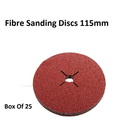 Fibre Sanding Disc, 115mm,...