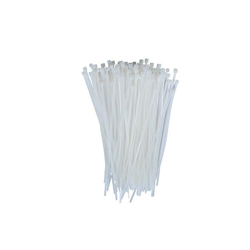 Cable Ties, 03 x 100mm WHITE (Pack 100)