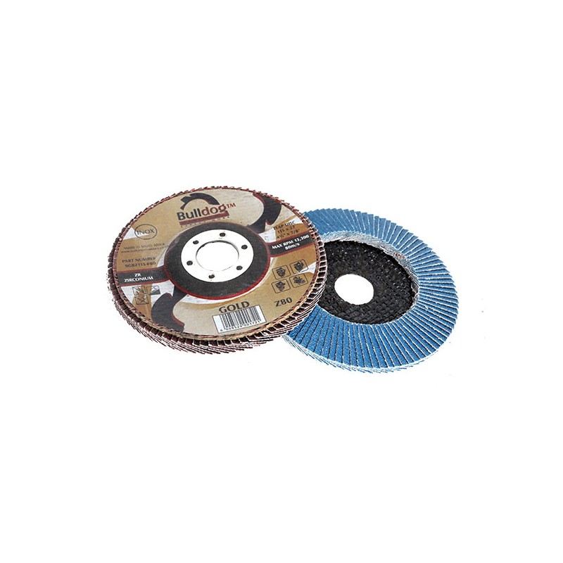 Flap Disc, S/Steel, 115mm, 080 Grit(BLUE)