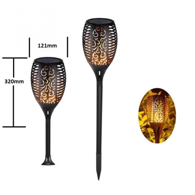 LED Solar Power Light - Flickering Flame - Waterproof Garden Lamp
