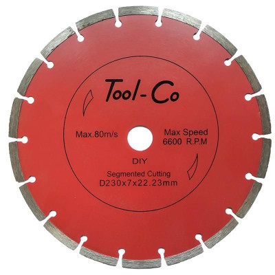 Diamond Blade 230mm Seg TOOL-CO Econo