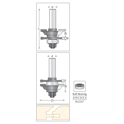 Tongue & Groove Classic Set, 46.0 x 22.0