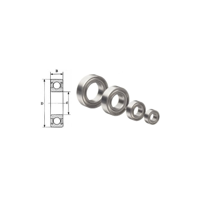 Bearing, 12.70 x 06.35 - 1/2 x 1/4