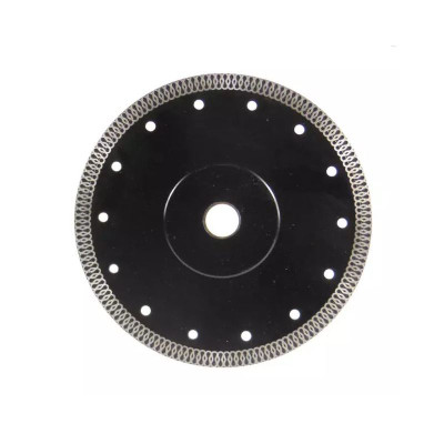 Diamond Blade 180mm - Sintered Porcelain Turbo - Black