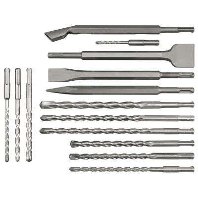 SDSPSET - Chisels & Drill Bits  14 Piece