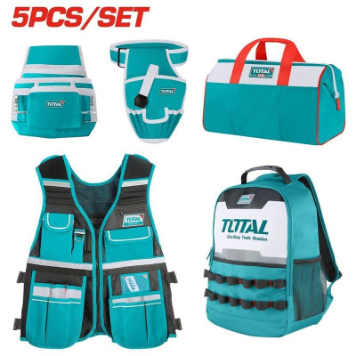 Tool Bag Set, TOTAL, 5 Pc KIT