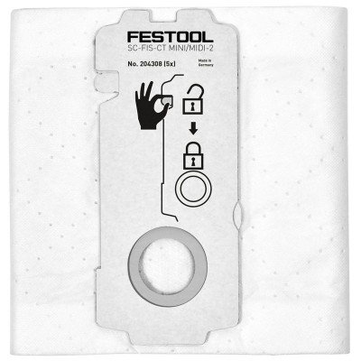 Filter Bag, FESTOOL, CT MIDI, CT15,  Box 5