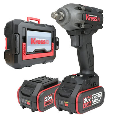 Impact Wrench, KRESS, Cordless, 20.0v 1/2 Inch - KUB30.2 (BL) - SET