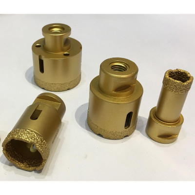 Diamond Core Bit - 20mm VACUUM Brazed M14 Thread for Baby Grinder