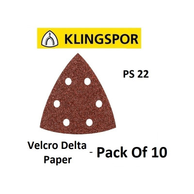 Velcro Delta Paper 080  - PS22 - Pack - 10