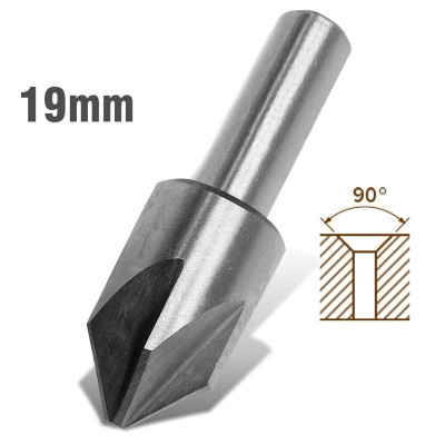 Countersink HSS, 19mm 90 Deg