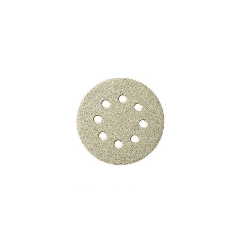 Velcro Discs, 125mm, 8 Hole 180  - PS33 - White - Pack - 10