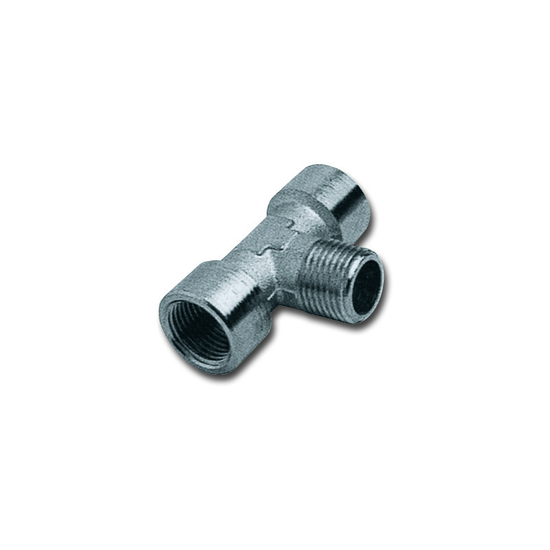 T Connector 1/4 Female - Female - Male