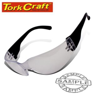 B5161#1.jpg. SAFETY EYEWEAR GLASSES CLEAR IN POLY BAG