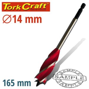 BKP014#1.jpg. 4 FLUTE WOOD BORING BIT 14MM