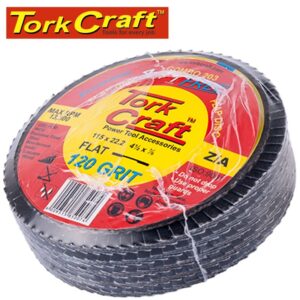 COMBO 203#1.jpg. FLAP DISC ZIRCONIUM 115MM 120 GRIT FLAT 4+1 FREE