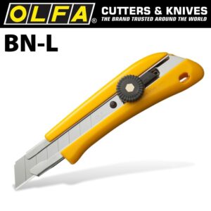CTR BNL#1.jpg. OLFA CUTTER MODEL BN-L SCREW LOCK SNAP OFF KNIFE 18MM