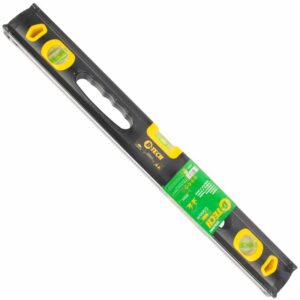 DTSL0060#1.jpg. SPIRIT LEVEL BEAM 600MM X 1.6MM 3 X VIAL 0.5MM ACCUR. ALUM.