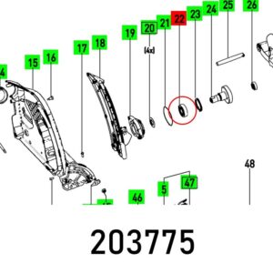 FES203775#1.jpg. BALL BEARING 6003 DDU DIN 625
