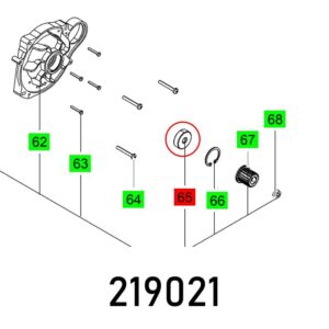 FES219021#1.jpg. BALL BEARING 6300 DDU DIN 625