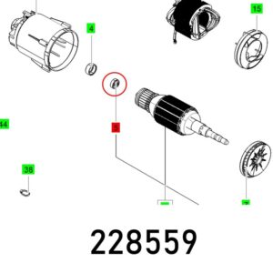 FES228559#1.jpg. BALL BEARING 608 2Z C3 DIN 625