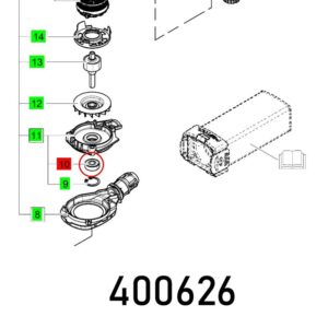FES400626#1.jpg. BALL BEARING 608 Z1D1 MC5E D8SL