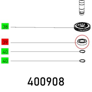 FES400908#1.jpg. BALL BEARING 6005 VDW1 CM AV2 S U152M