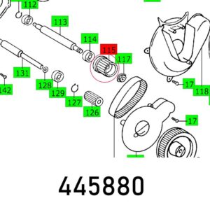 FES445880#1.jpg. GEAR WHEEL 4 CS 70 EB Z=28