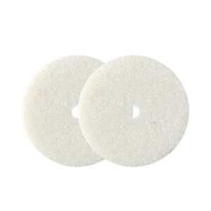 VERM2630#1.jpg. MINI Wheel Grinding Stone White Abv - Dia = 22mm - QTY 2