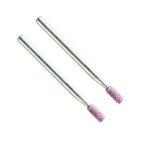 VERM2010#1.jpg. MINI Ruby Grinding Cylindrical 03 x 08mm - Shank = 3.00mm QTY 2