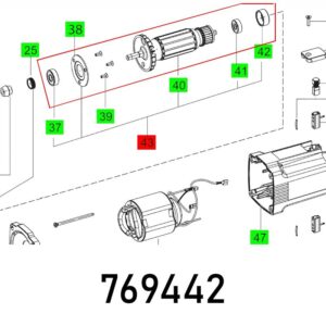 FES769442#1.jpg. ARMATURE SET RG 130 E-PLUS ET-BG