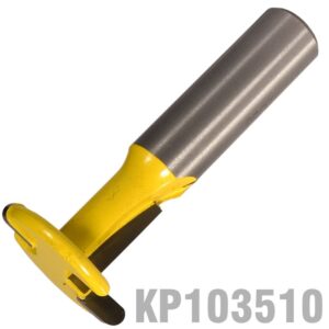 KP103510#1.jpg. "T" SLOTTER & SLAT WALL CUTTER 28MMX4MM 1/2" SHANK