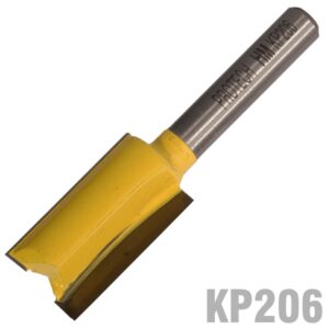 KP206#1.jpg. STRAIGHT BIT 9/16" (14.3MM) X 1"(25.4MM) TWO FLUTE 1/4" SHANK