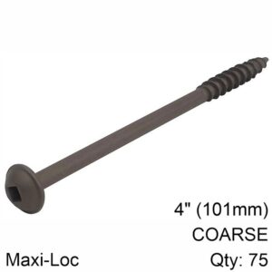 KR SML-C4X400-75#1.jpg. KREG HD PROTEC-KOTE POCKET-HOLE SCREWS - 101MM / 4.00", COARSE-THREAD