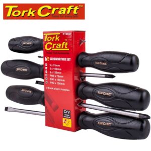 KT2551#1.jpg. 6PC SCREWDRIVER SET BLACK HANDLE