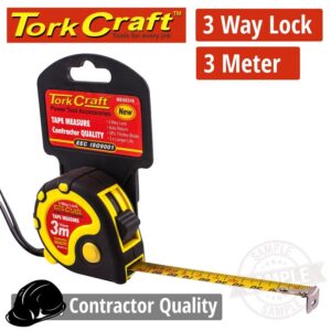 ME06316#1.jpg. MEASURING TAPE MULTI LOCK 3M X 16MM RUBBER CASING MATT FINISH