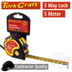 ME06519#1.jpg. MEASURING TAPE MULTI LOCK 5M X 19MM RUBBER CASING MATT FINISH