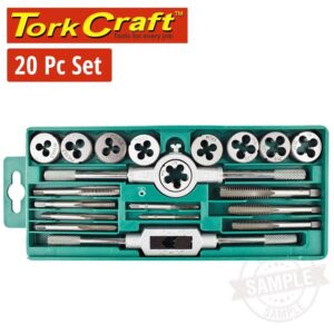 NR SET20#1.jpg. TAP & DIE SET 20PCE IN PLASTIC CASE