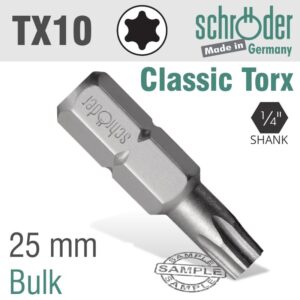 SC20849#1.jpg. TORX TX 10 CLASSIC BIT 25MM