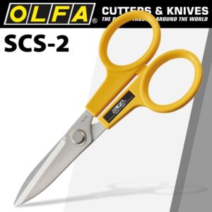 SCS-2#1.jpg. OLFA SCISSORS W/SERRATED SS BLADES 173MM