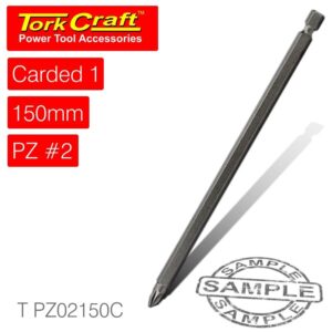 T PZ02150C#1.jpg. POZI NO.2 POWER BIT X 150MM CARDED