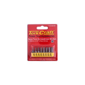T SC25018C#1.jpg. S/D TORX TAMP.RES. BIT SET 8PCE