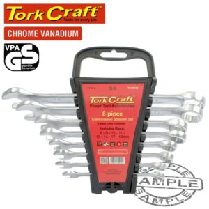 TC50108#1.jpg. 8PCS COMBINATION SPANNER SET 8-9-10-11-13-14-17-19MM