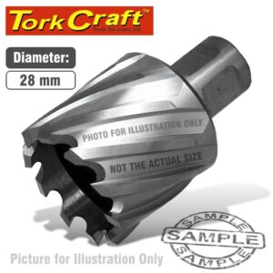 TCAC028-1#1.jpg. ANNULAR HOLE CUTTER HSS 28 X 30MM BROACH SLUGGER BIT