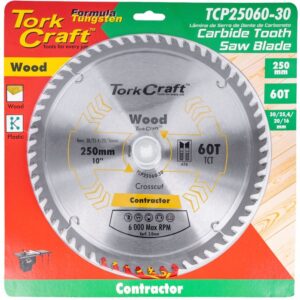 TCP25060-30#1.jpg. BLADE CONTRACTOR 250 X 60T 30/20/16 CIRCULAR SAW TCT