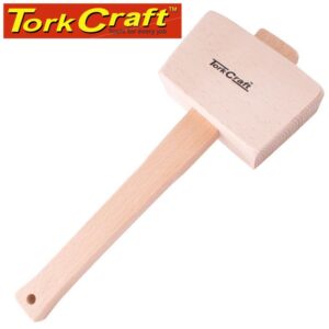 TCWM002#1.jpg. WOODEN MALLET 300MM X 110MM 290-300G ENG. BEECH WOOD TORK CRAFT