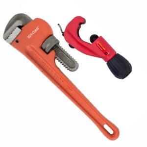 TORKIT010#1.jpg. PIPE & TUBE CUTTER 6-35MM TC PC635 C/W PIPE WRENCH 300MM TC602300