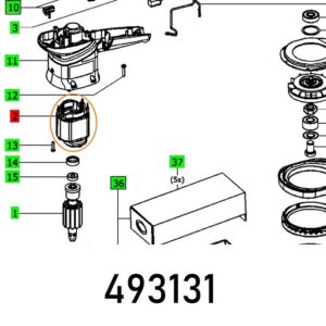FES493131#1.jpg. FESTOOL Field Coil, ES 150-5/3 E