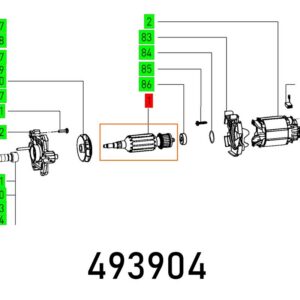 FES493904#1.jpg. FESTOOL Armature, DF 500 EQ